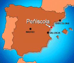 Carte Peñiscola Espagne