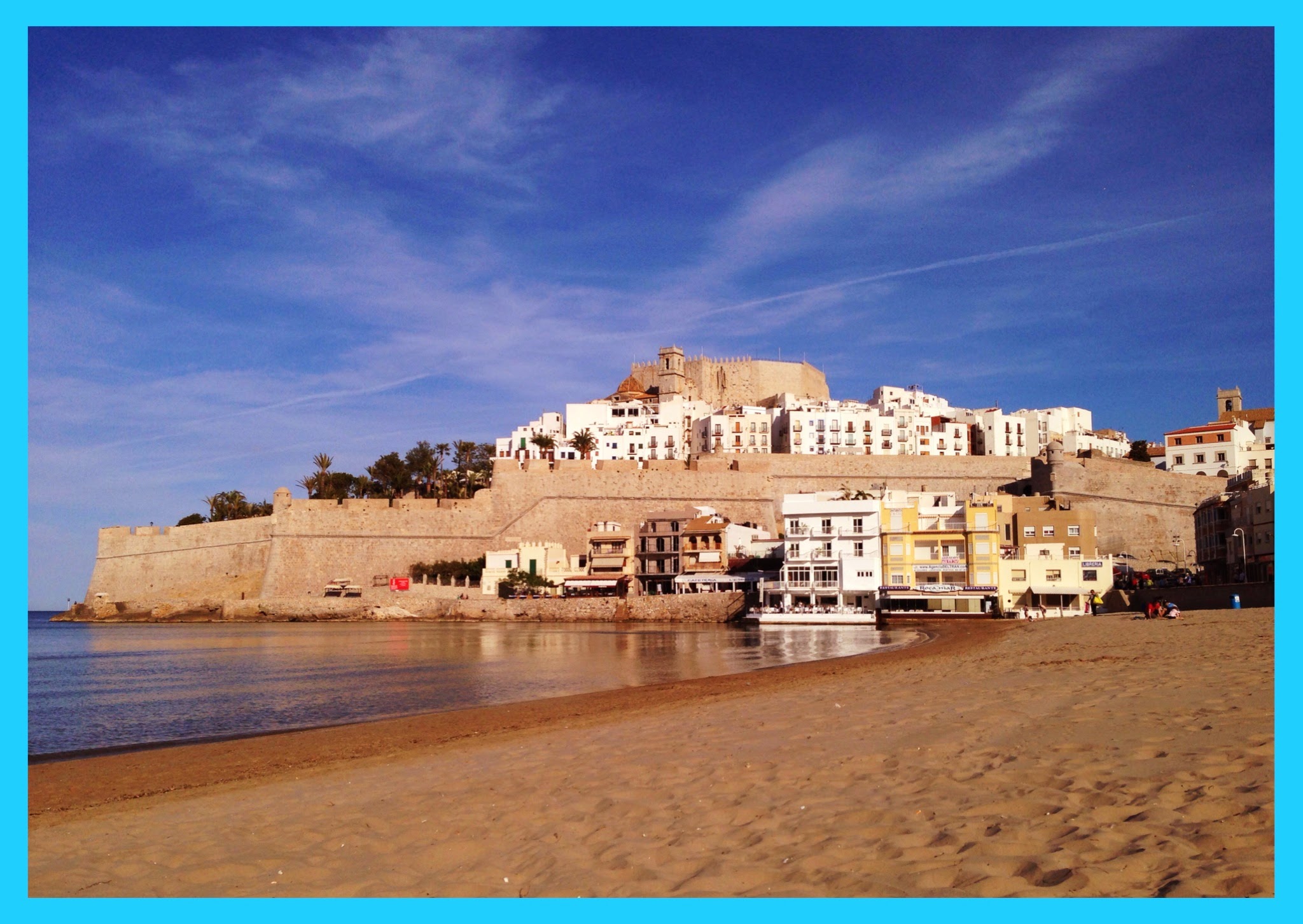 Plage de Peñiscola en Espagne