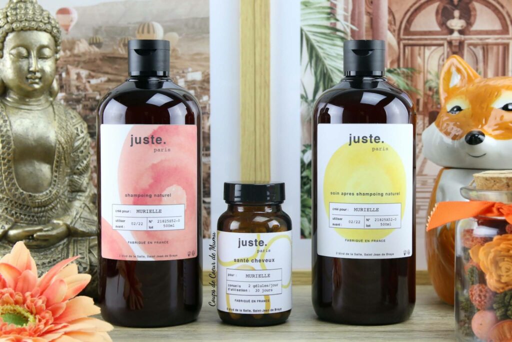 Découvrez mon avis détaillé sur Juste Paris, mes nouveaux produits capillaires in & out naturels et sur-mesure !