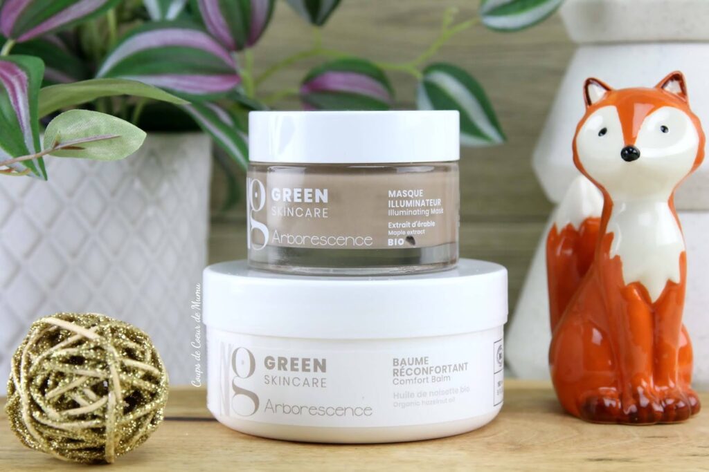 Découvrez mon avis détaillé sur le masque illuminateur et le baume réconfortant Green Skincare de Nature Cos.