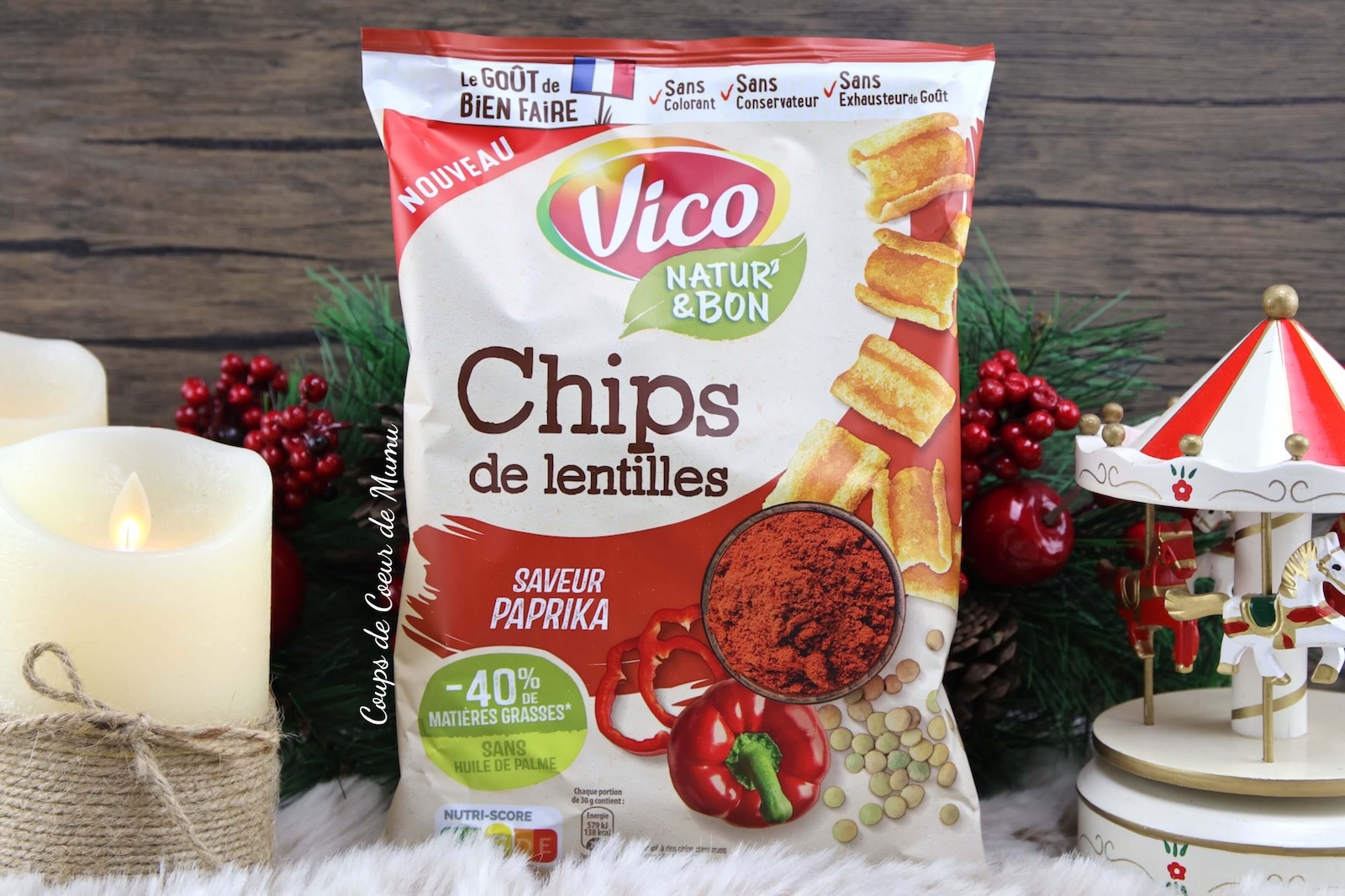 Avis Chips de Lentilles saveur Paprika Vico Natur'&Bon