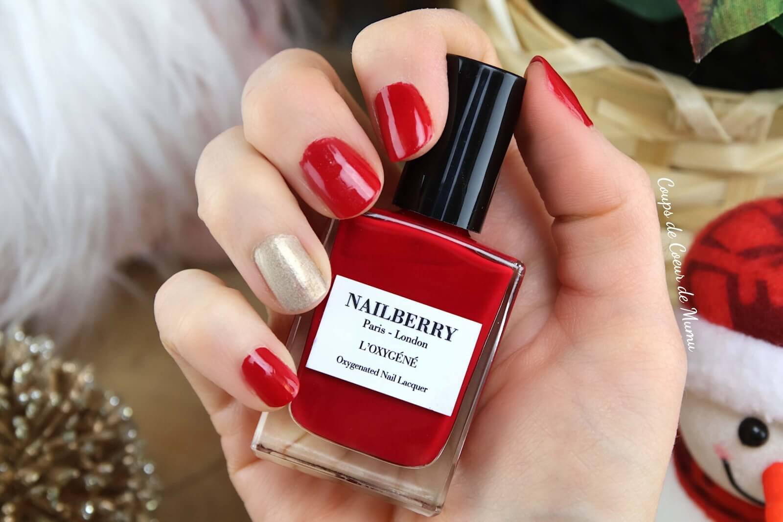 Avis vernis à ongles Nailberry rouge