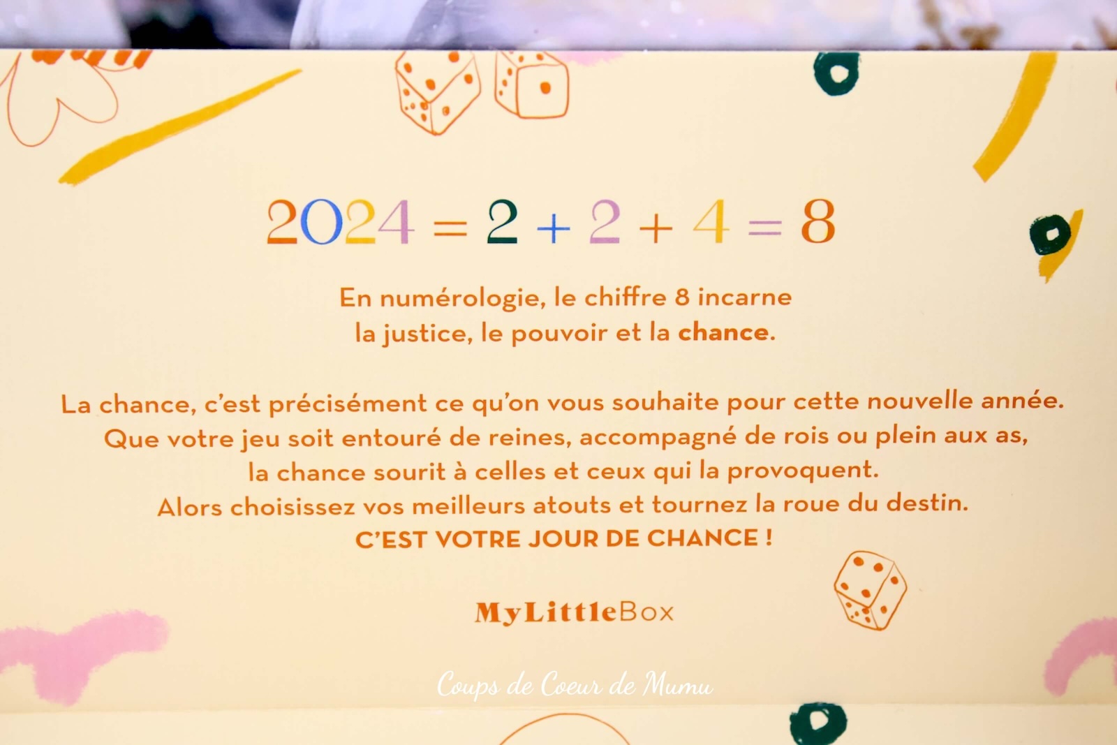 Avis My Little Box Jour de Chance de Janvier 2024