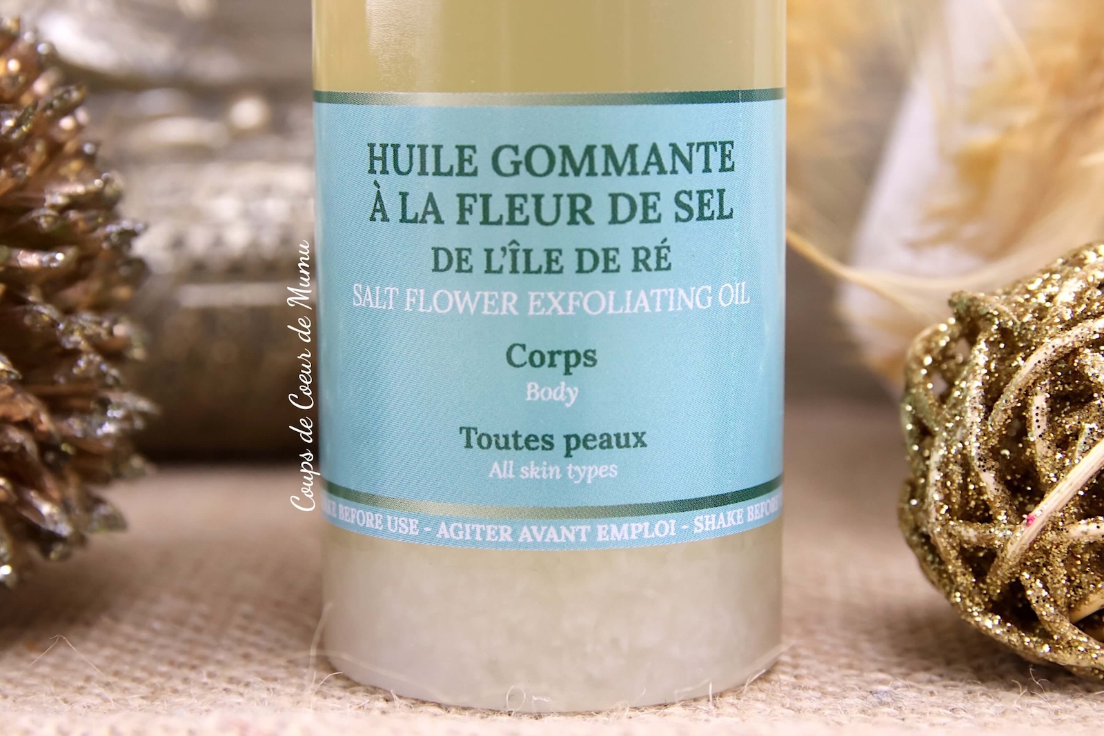 avis gommage corps huile sel marin Biosalines