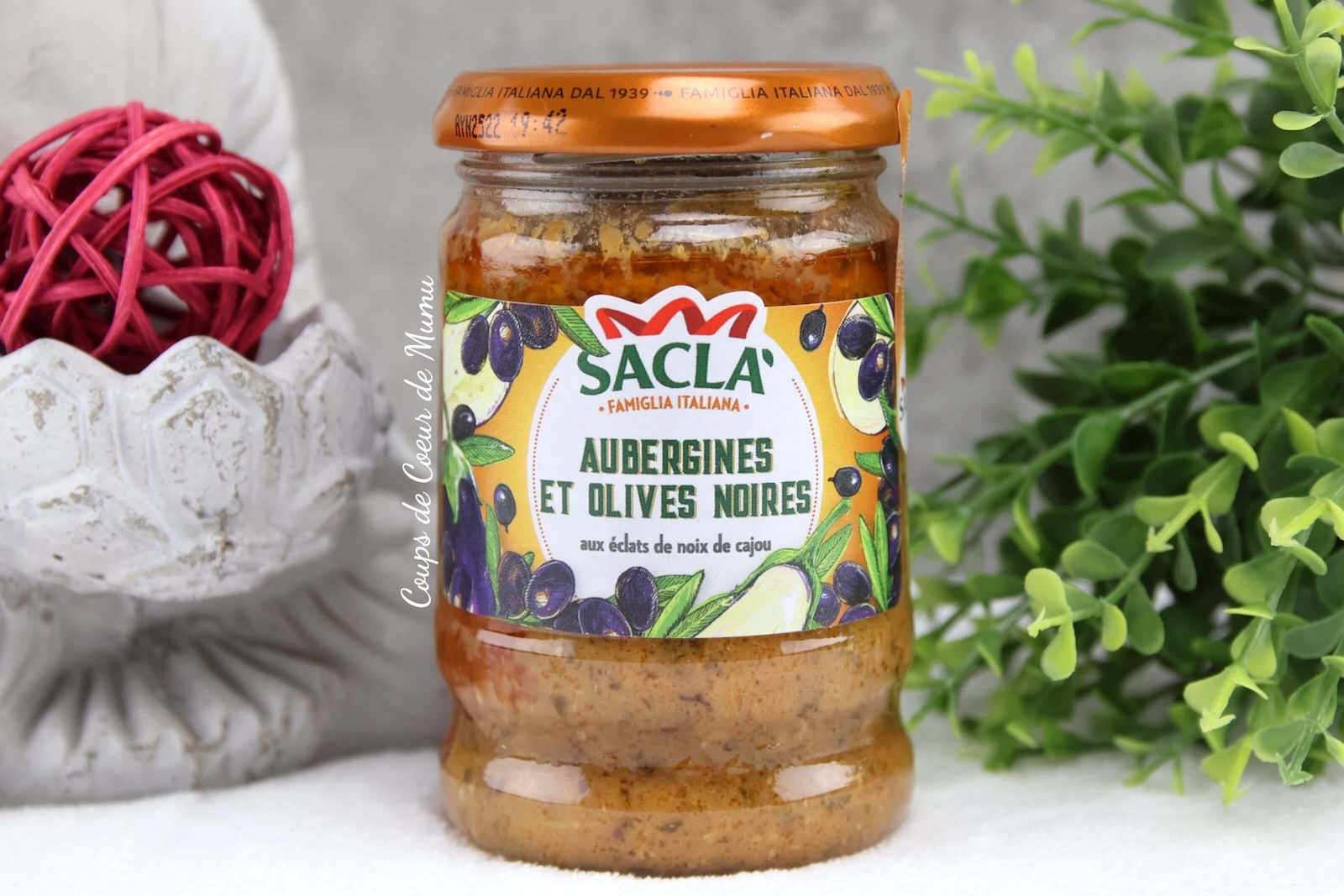 Sauce Aubergines et Olives Noires Sacla