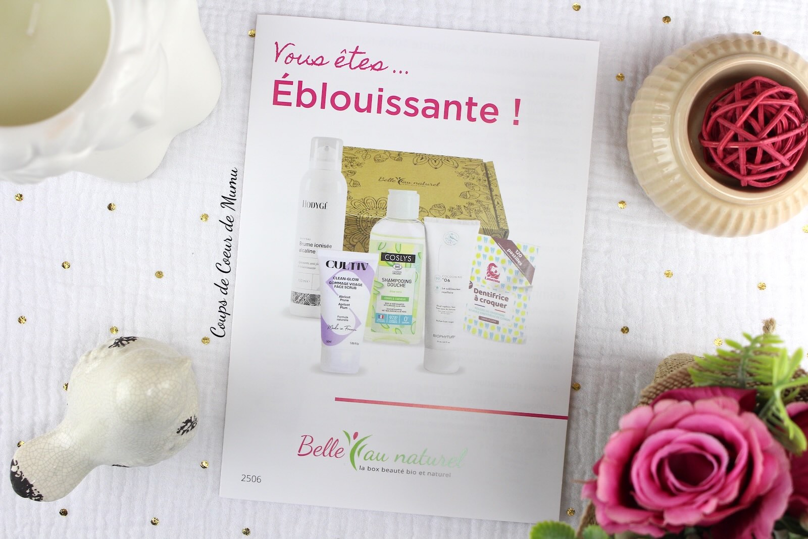 Contenu Belle au Naturel Juin 2025 Box Beauté Bio