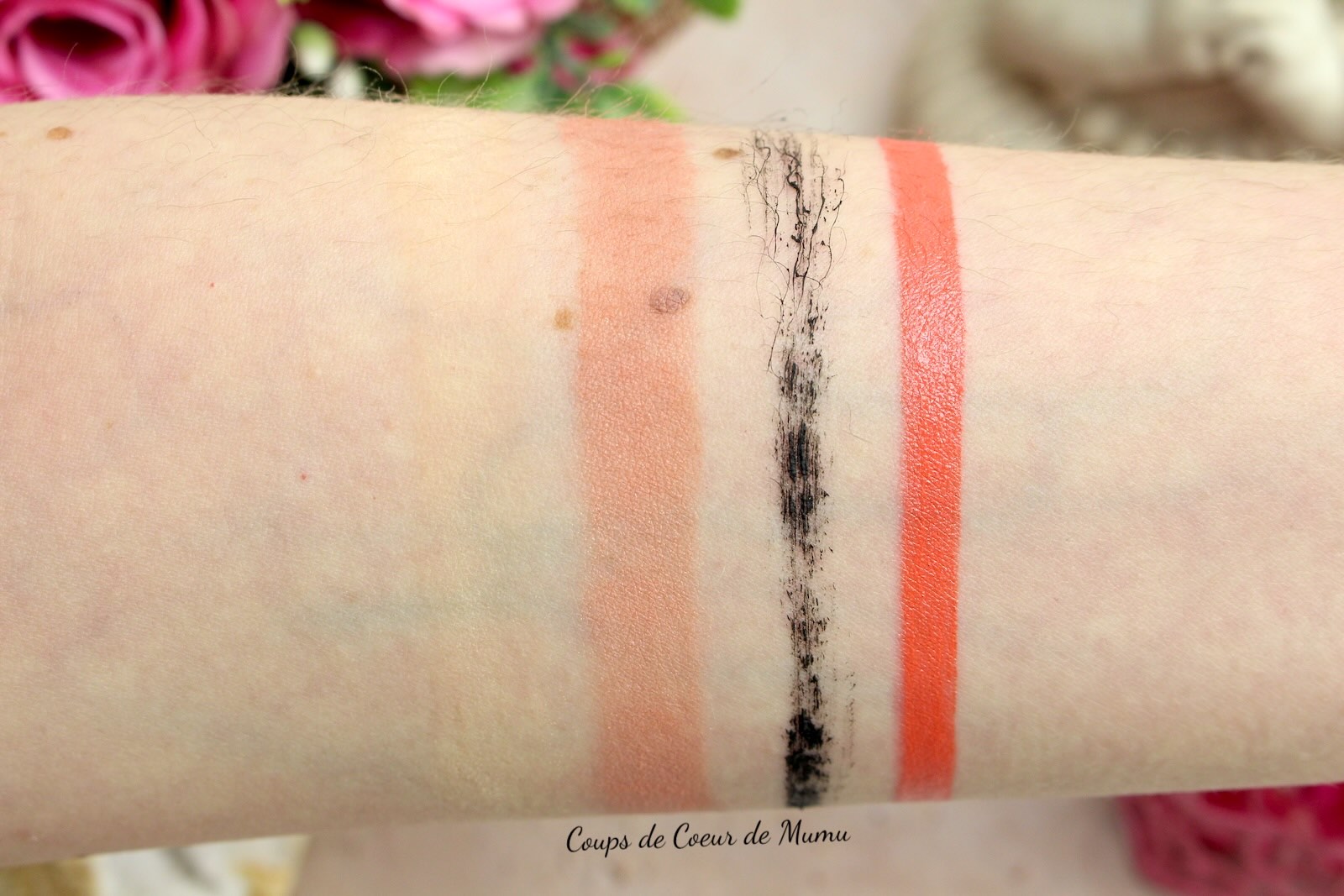 Swatches Maquillage Couleur Caramel