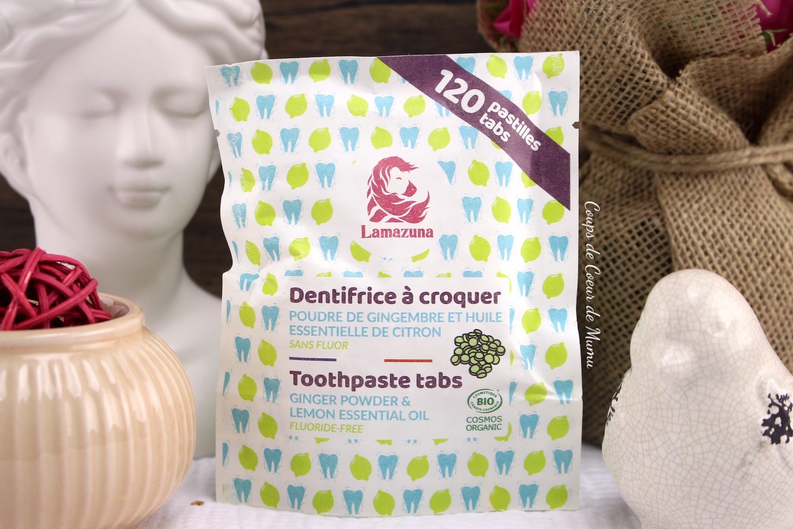 Dentifrice à Croquer Citron Gingembre Lamazuna