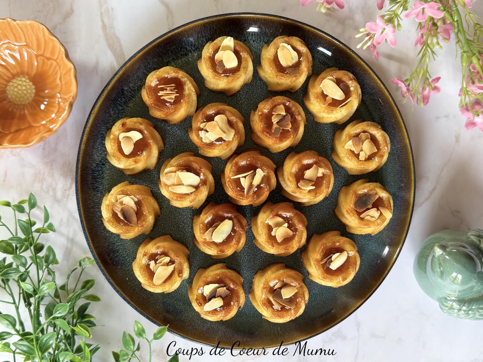 Mini Moelleux Abricots Amandes avec Moule 24 Spirales Guy Demarle