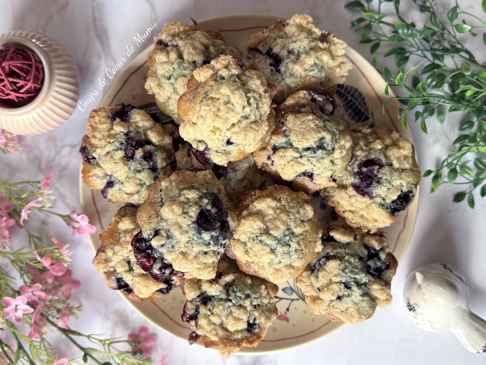Muffins Myrtilles Crumble