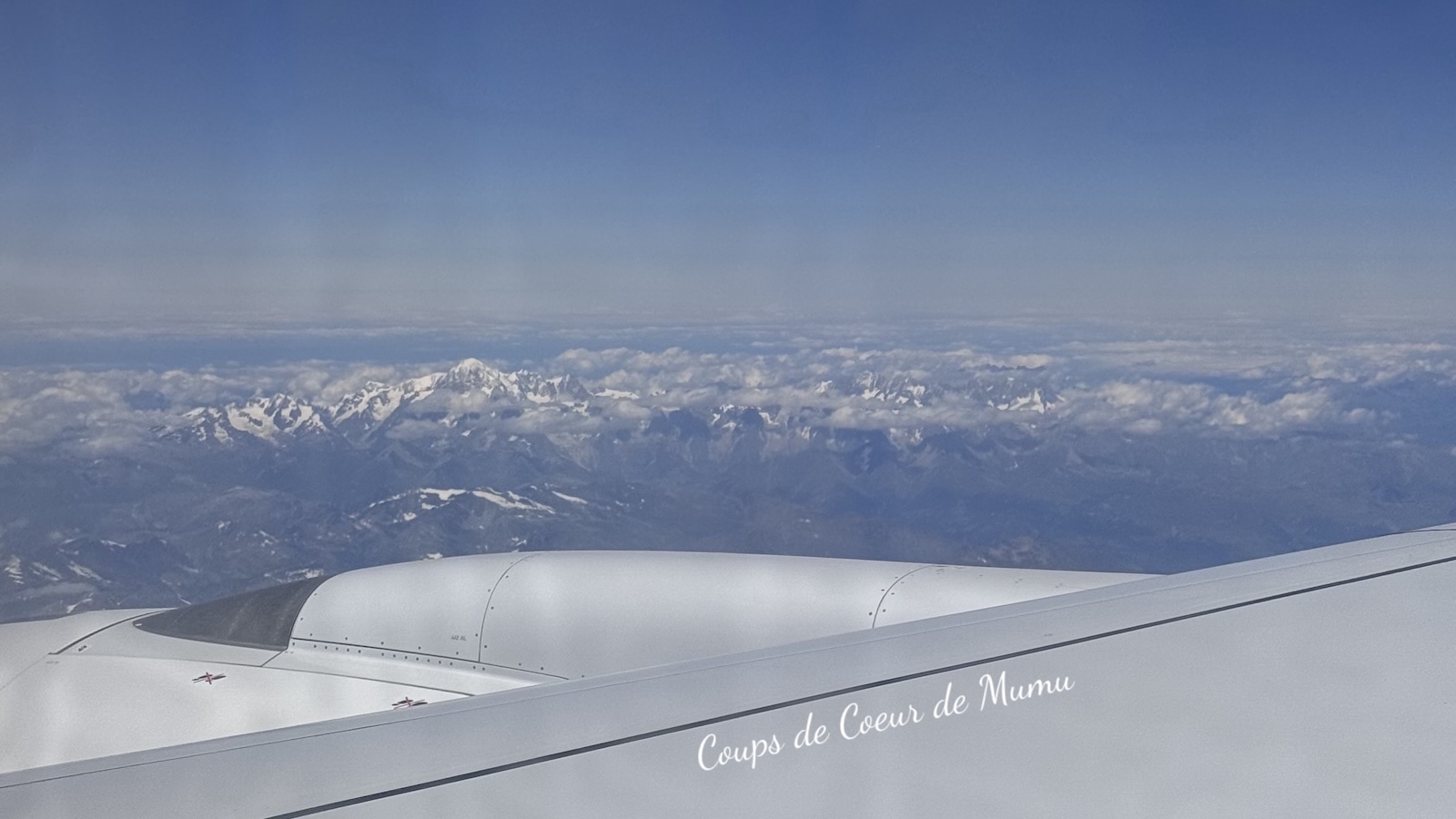Vu de l'avion au retour de l'Île Maurice
