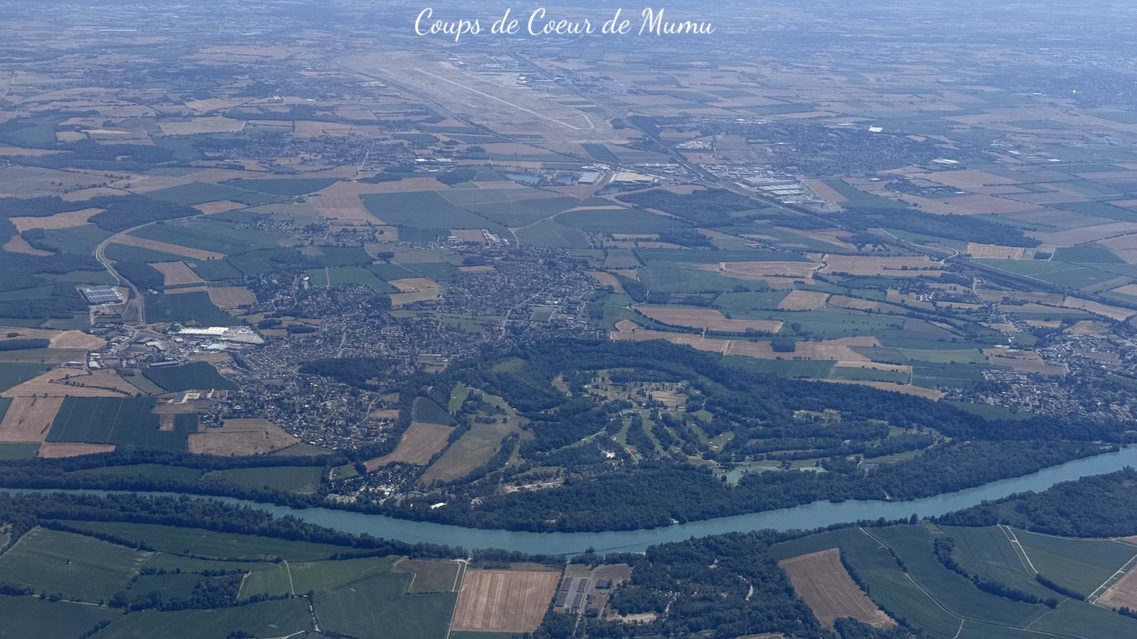 Vue de l'avion direction Île Maurice