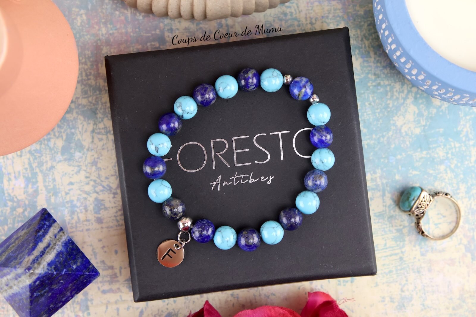Bracelet Océan Foresto Lapis Lazuli et Turquoise