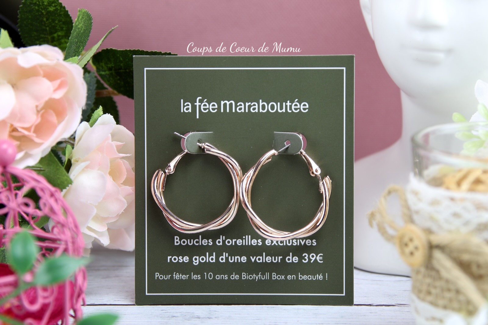 La Fée Maraboutée – Boucles d’Oreilles Exclusives Rose Gold
