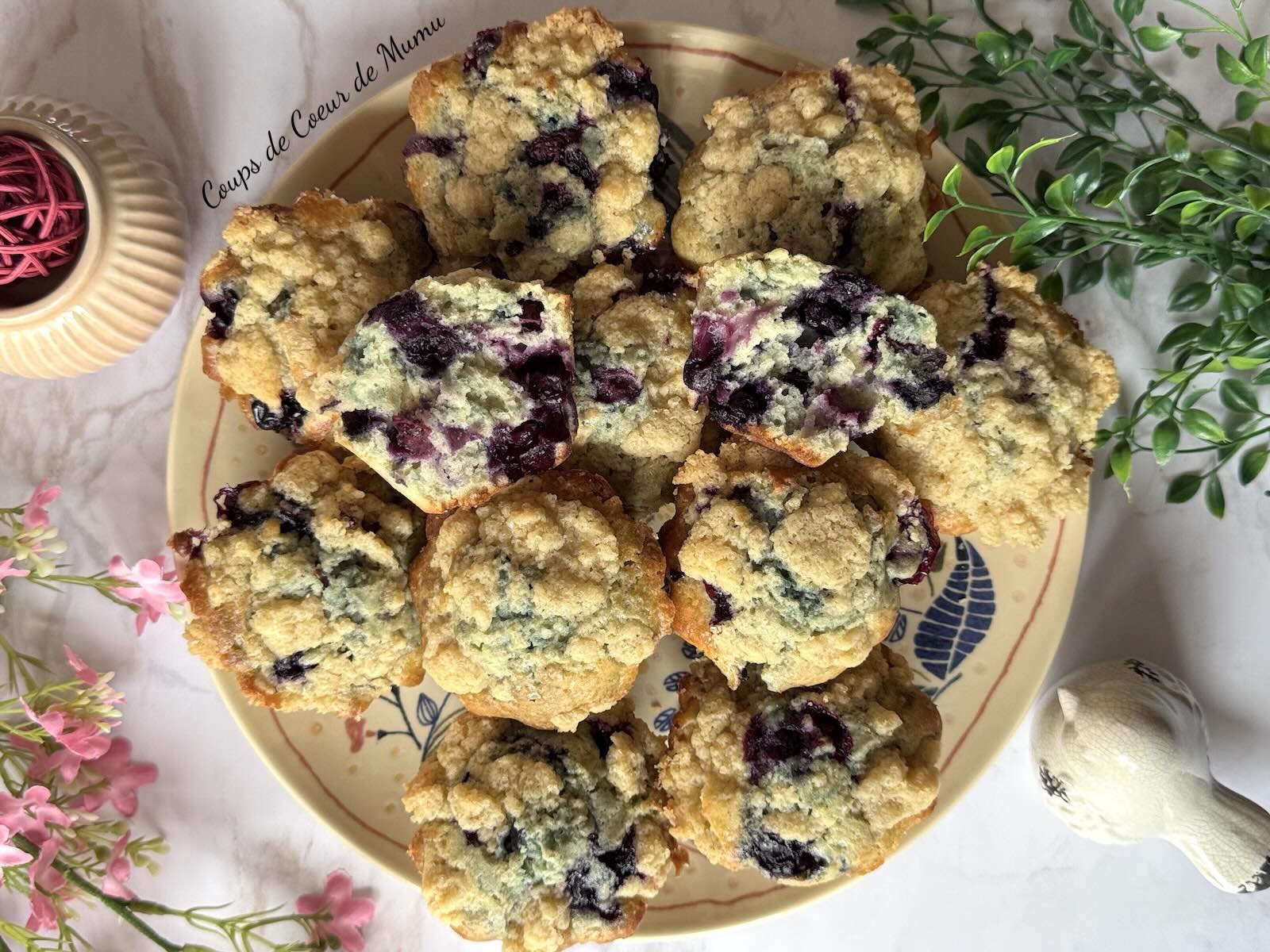 Recette Blog Muffins Myrtilles Crumble Conseillère Guy Demarle