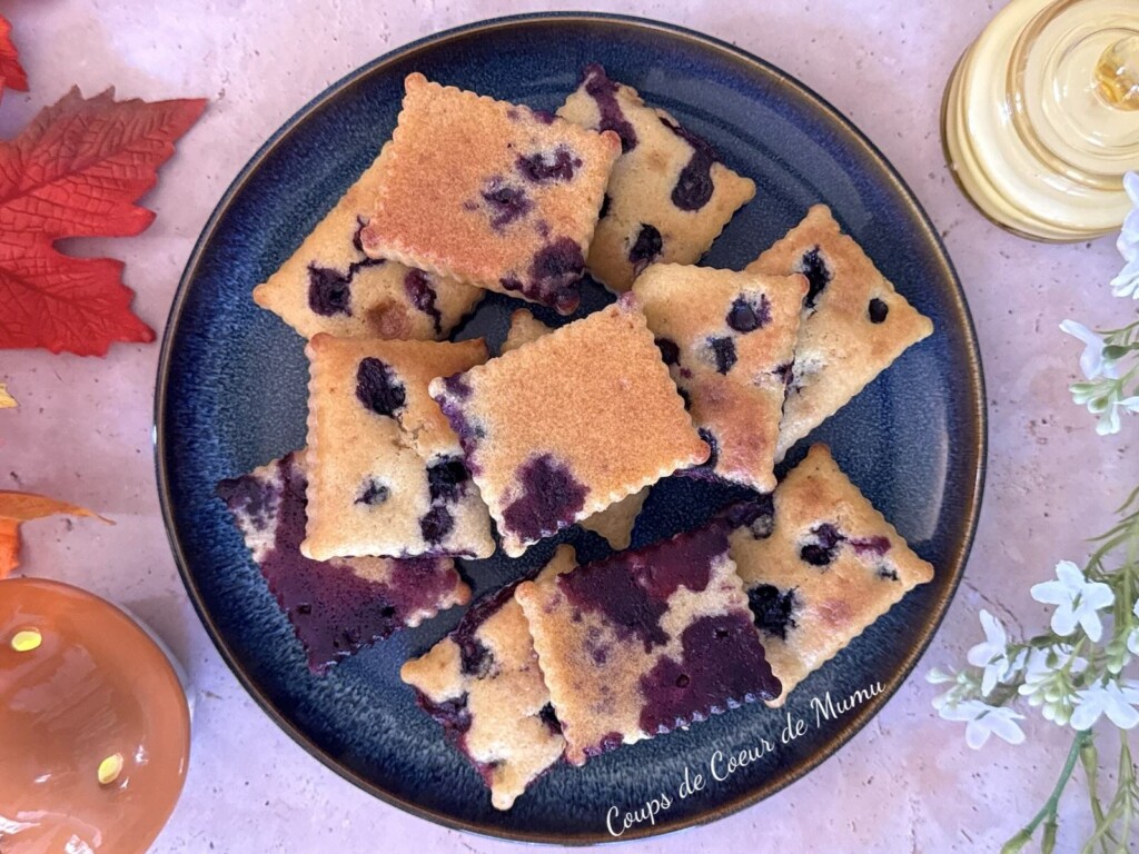 Moelleux aux Myrtilles avec le Moule 12 Biscuits Guy Demarle