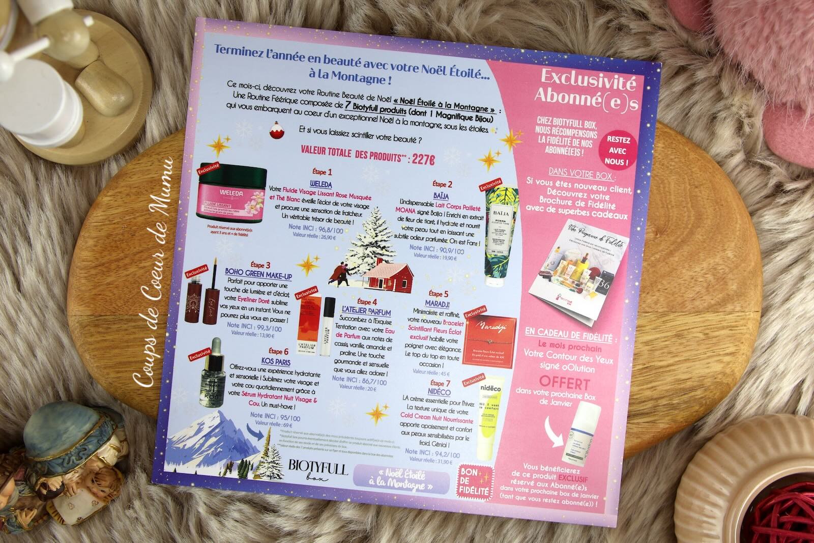 Biotyfull Box VIP Noël Étoilé à la Montagne de Décembre 2025
