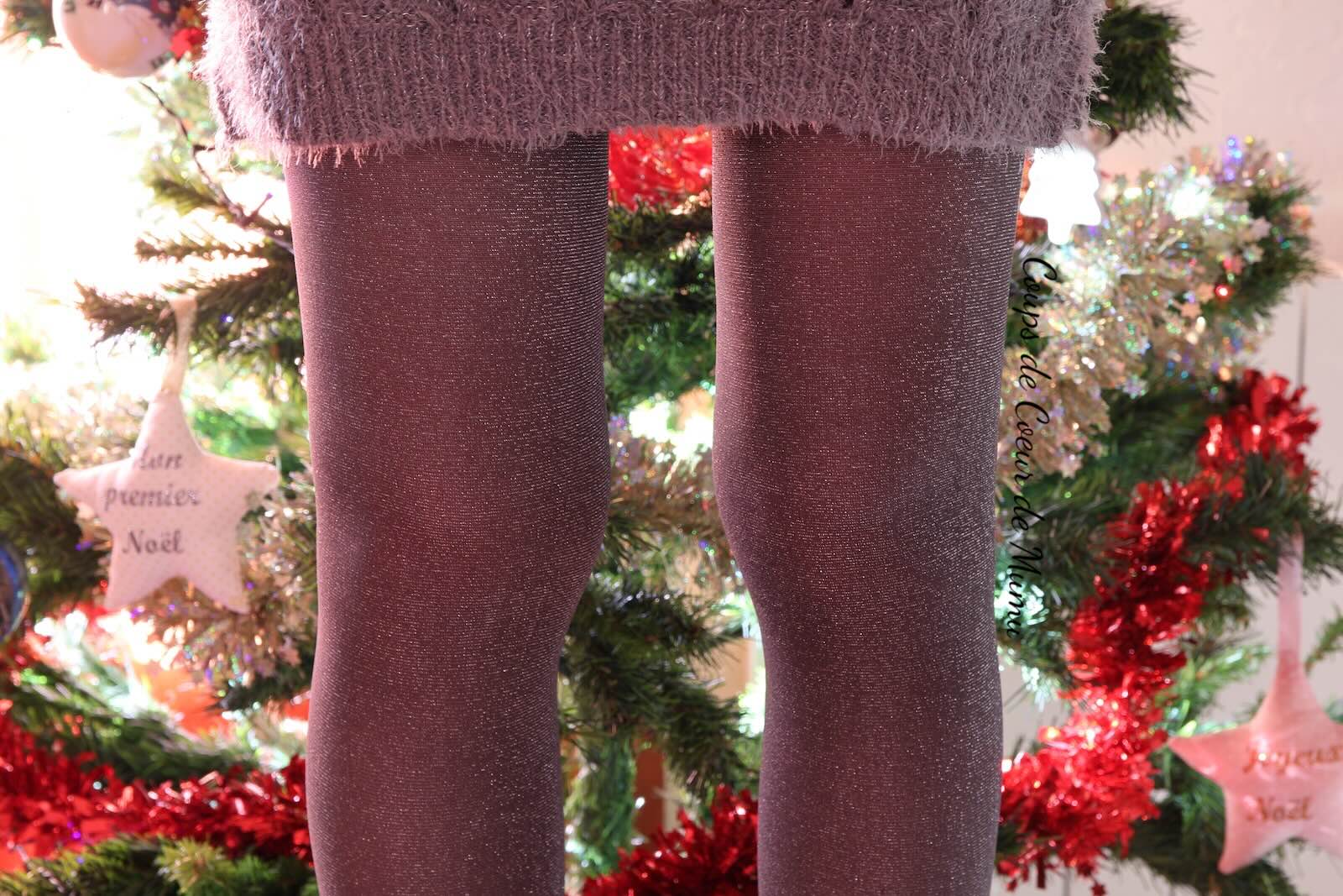 Collants argentés Gambettes Box Décembre 2025 : HOUX LA LA !