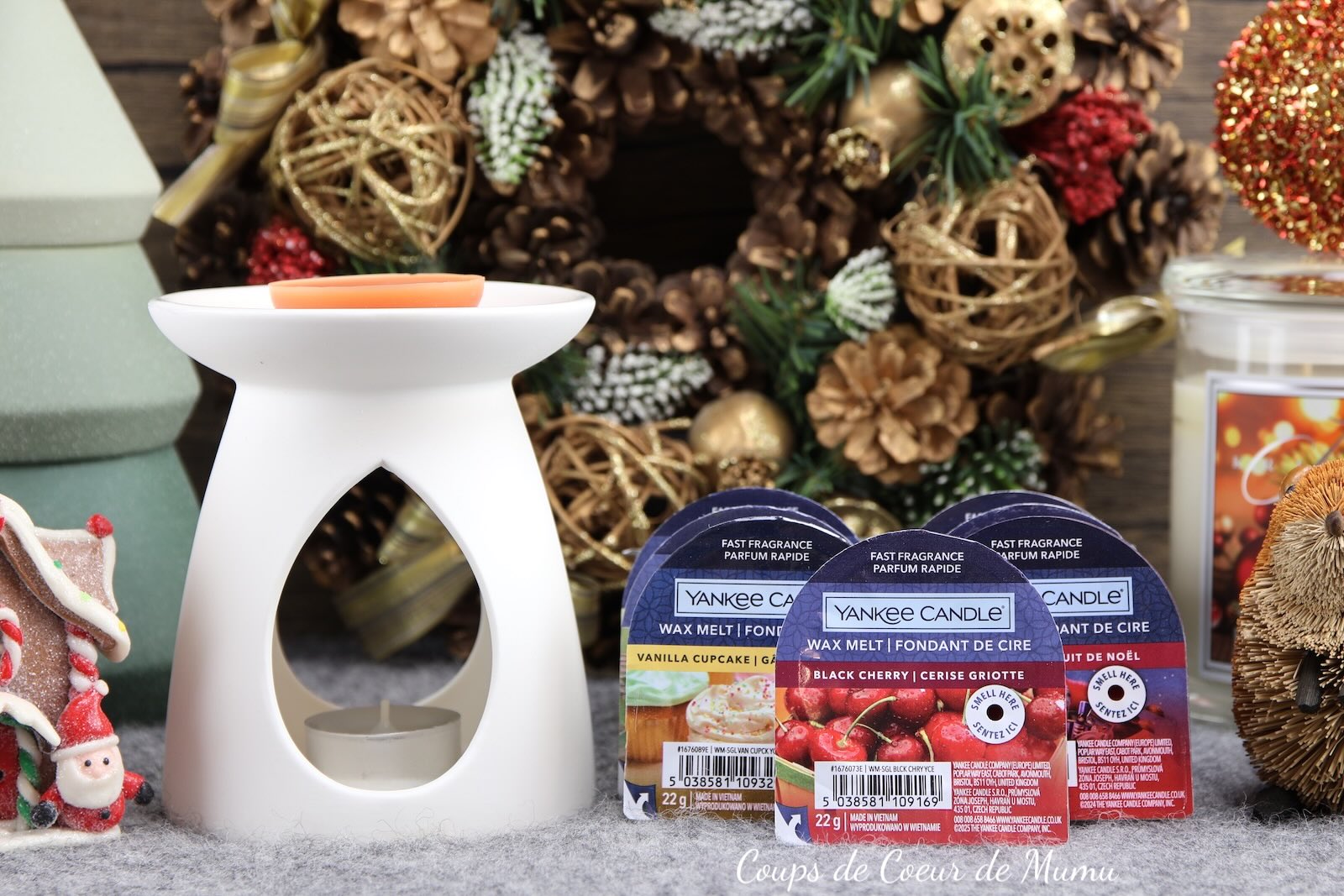 Yankee Candle Christmas Collection Aromalamp & 12 Wax Melts