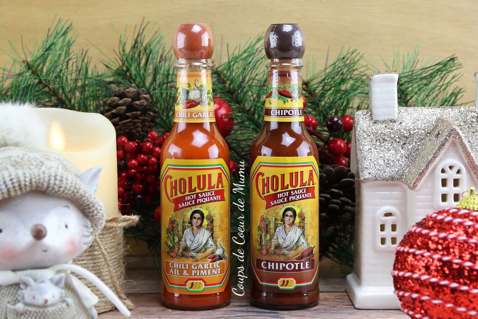 Cholula Sauce Ail & Piment et Cholula Sauce Chipotle Fumé