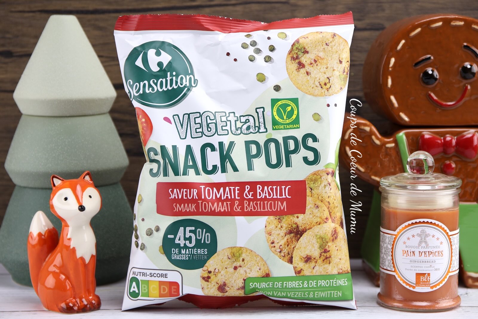 Snack Pops saveur Tomate Basilic Carrefour Sensation Végétal