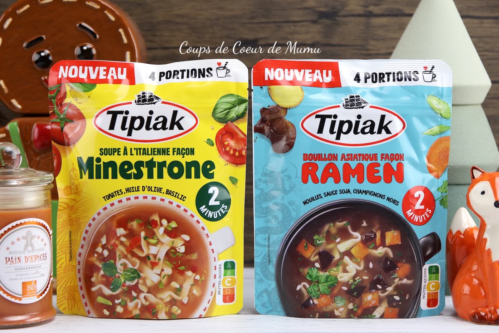 Soupe à l’Italienne façon Minestrone et Bouillon à l’Asiatique façon Ramen Tipiak