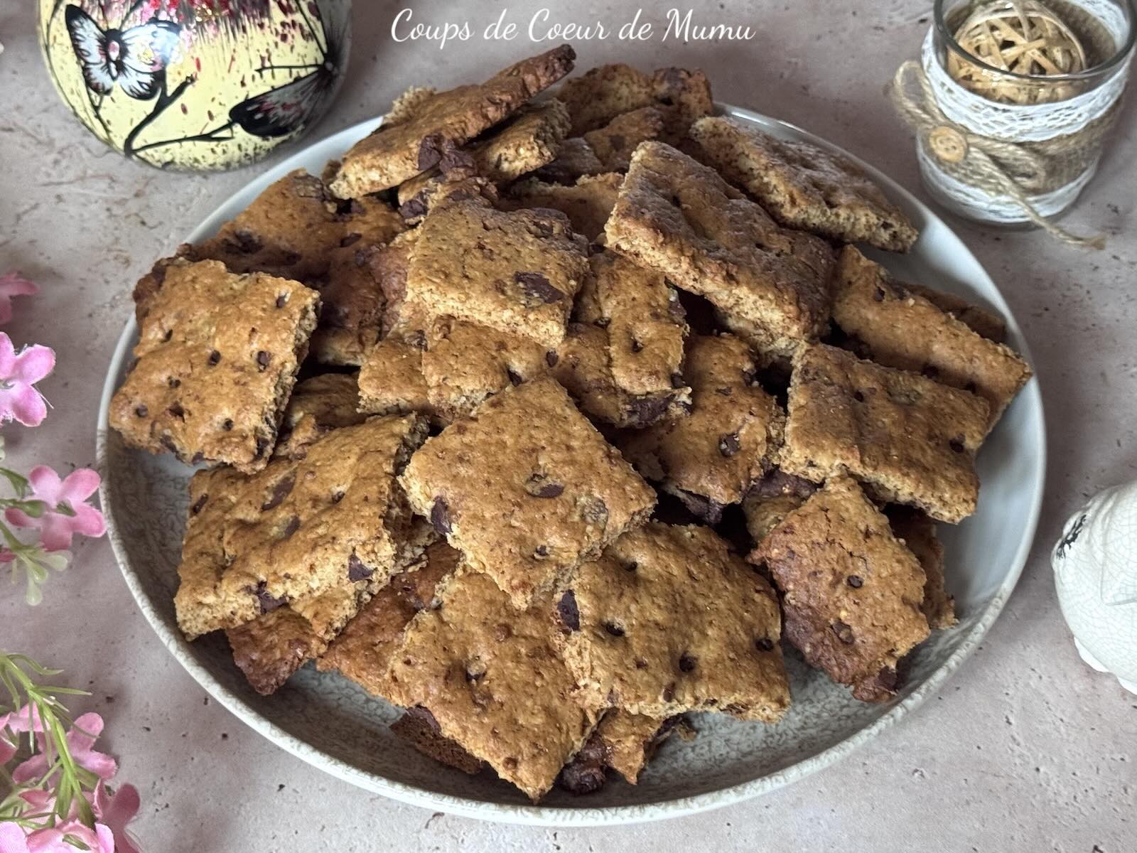 Recette Biscuits façon Belvita miel & Pépites de Chocolat faits maison
