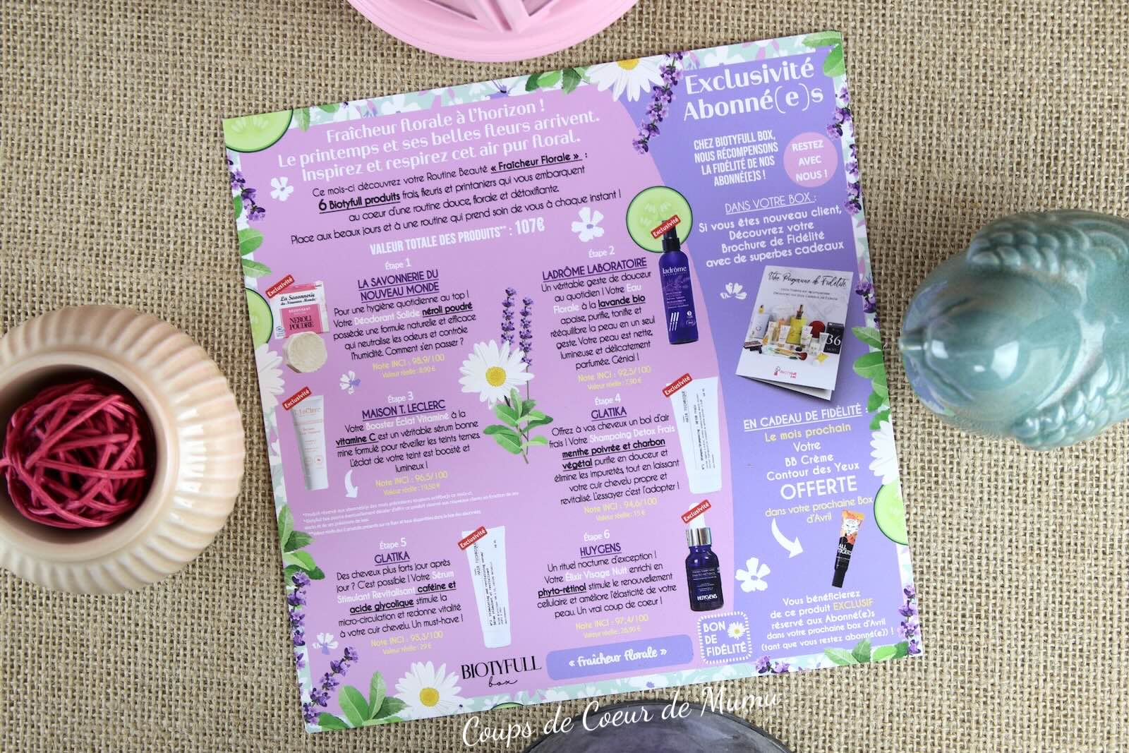 Biotyfull Box Fraîcheur Florale de Mars 2026