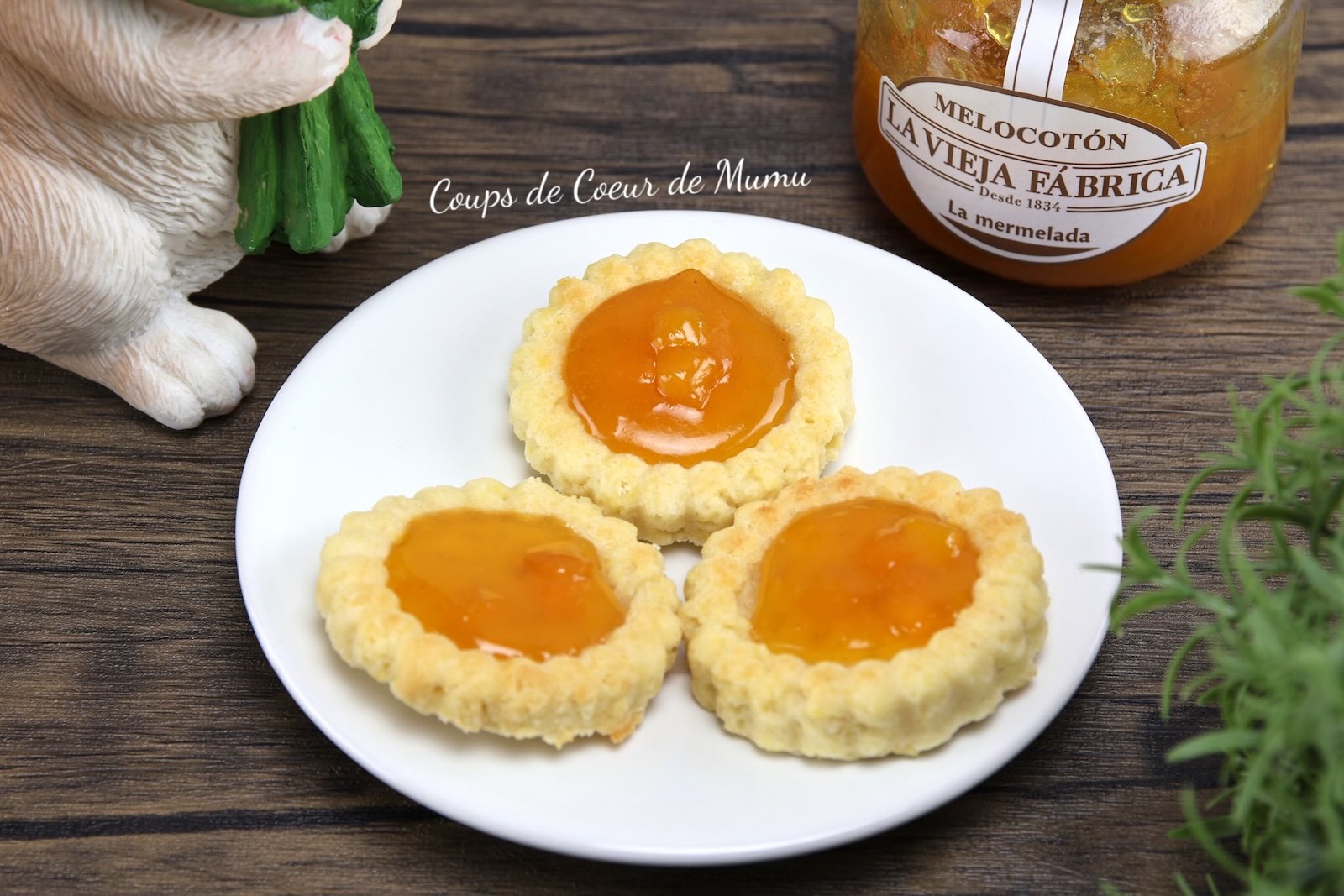 Biscuits Tartelettes Scrapcooking Confiture de Pêche La Vieja Fabrica