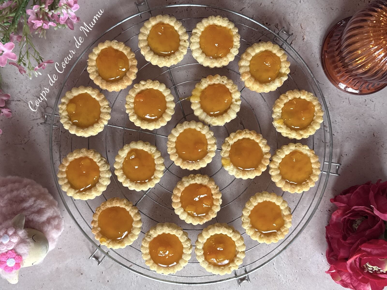 Recette Biscuits Tartelettes à la Pêche Scrapcooking