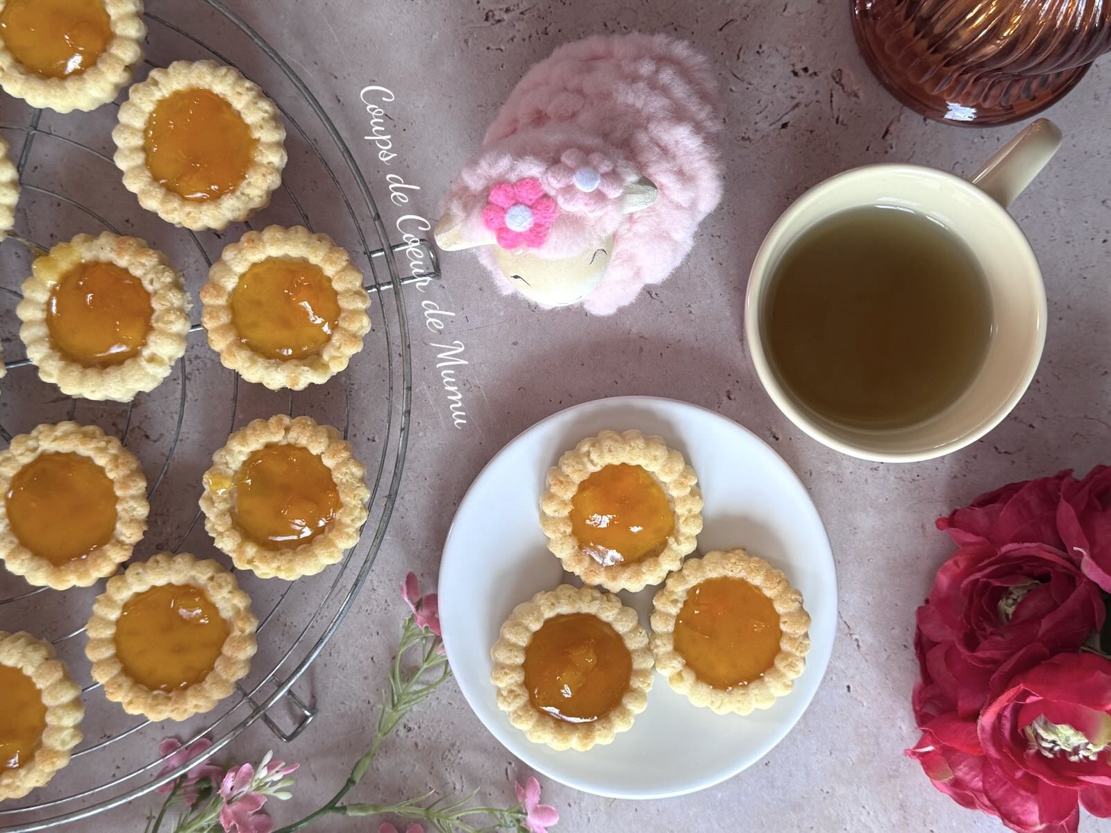 Recette Biscuits Tartelettes à la Pêche Scrapcooking