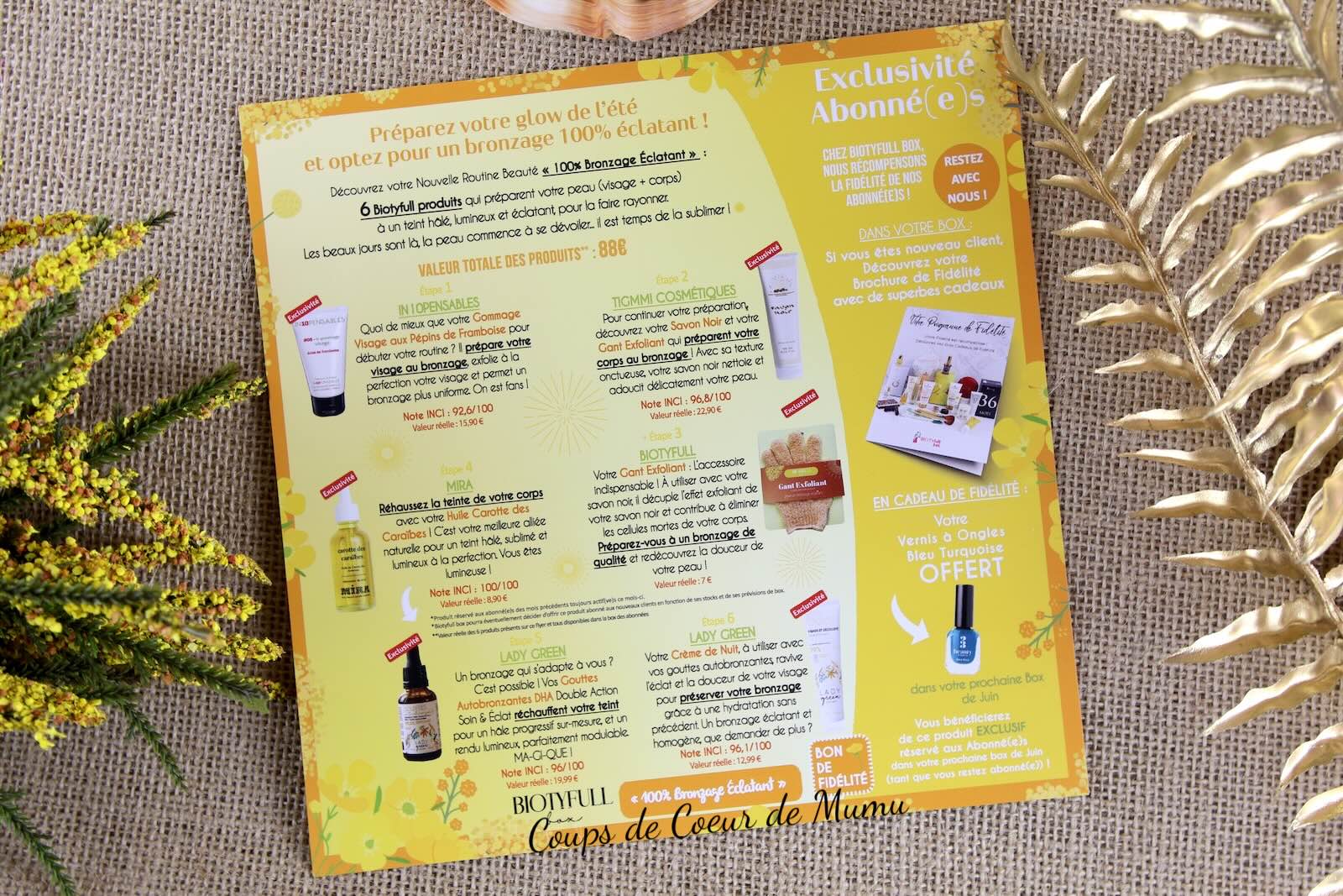 Biotyfull Box Bronzage 100% Eclatant de Mai 2026