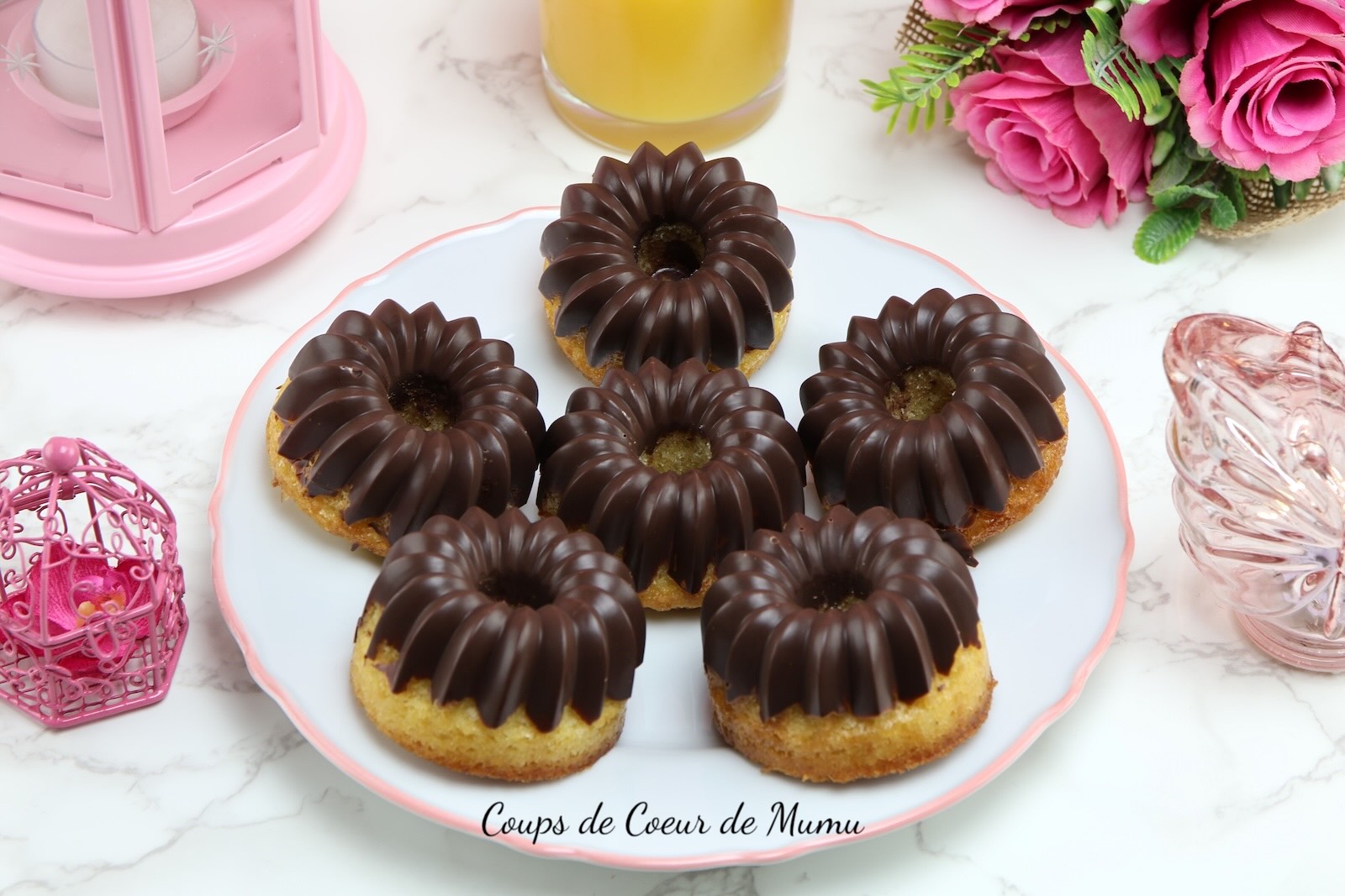 Petits Gâteaux à l'Orange et au Chocolat dans mon Moule Mini Kouglof Guy Demarle