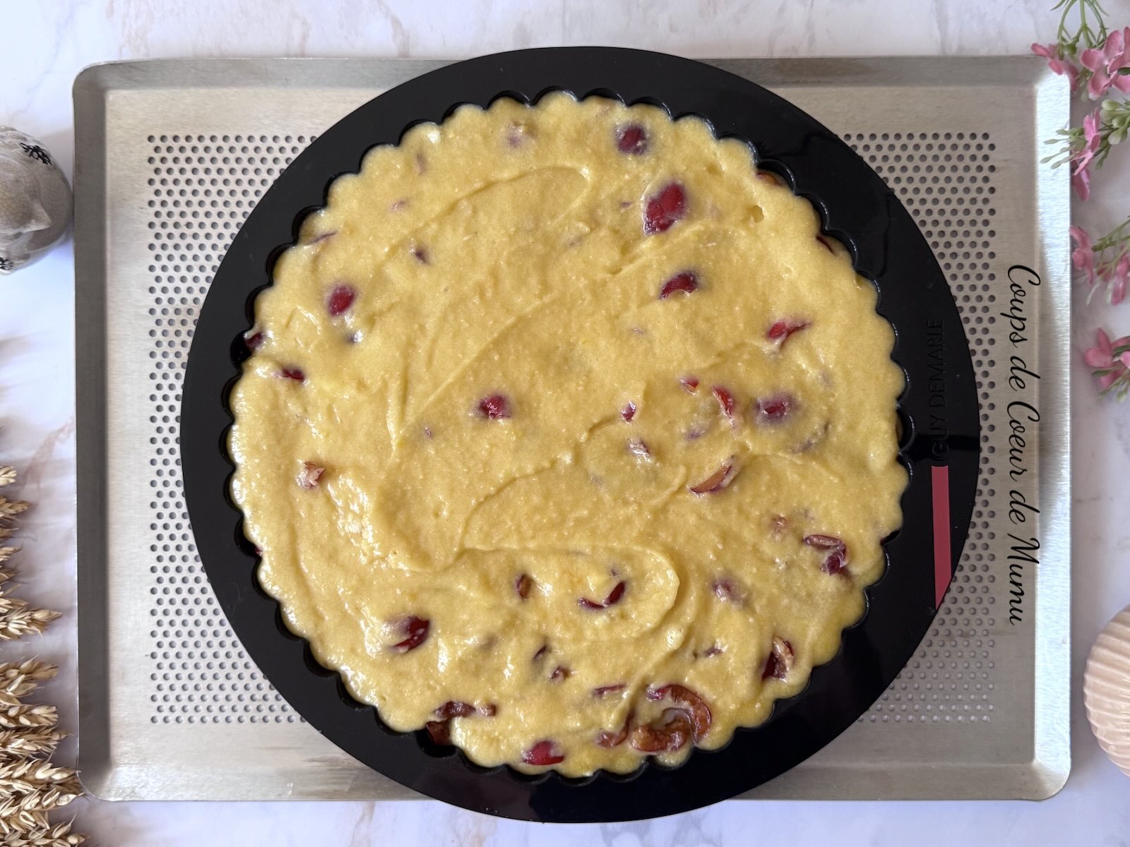 Gâteau Moelleux aux Cerises et au Chocolat