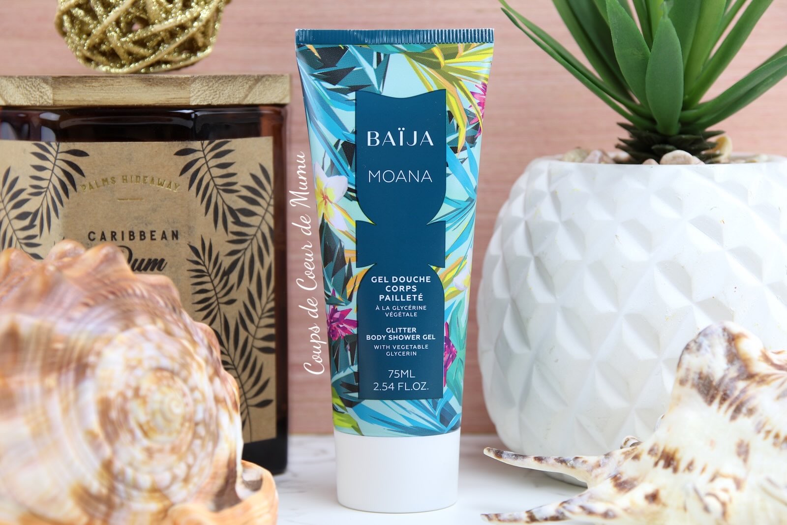 Gel Douche Corps Pailleté MOANA Fleur de Tiaré BAÏJA