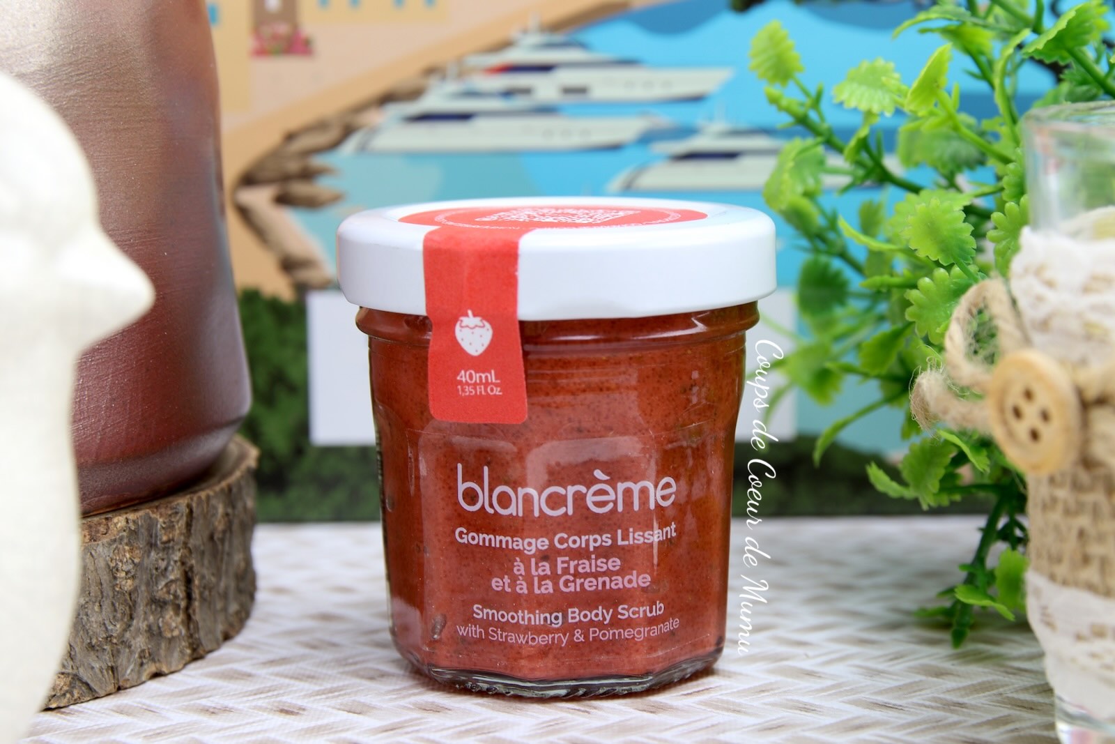 Gommage Corps Lissant Fraise & Grenade - Blancrème