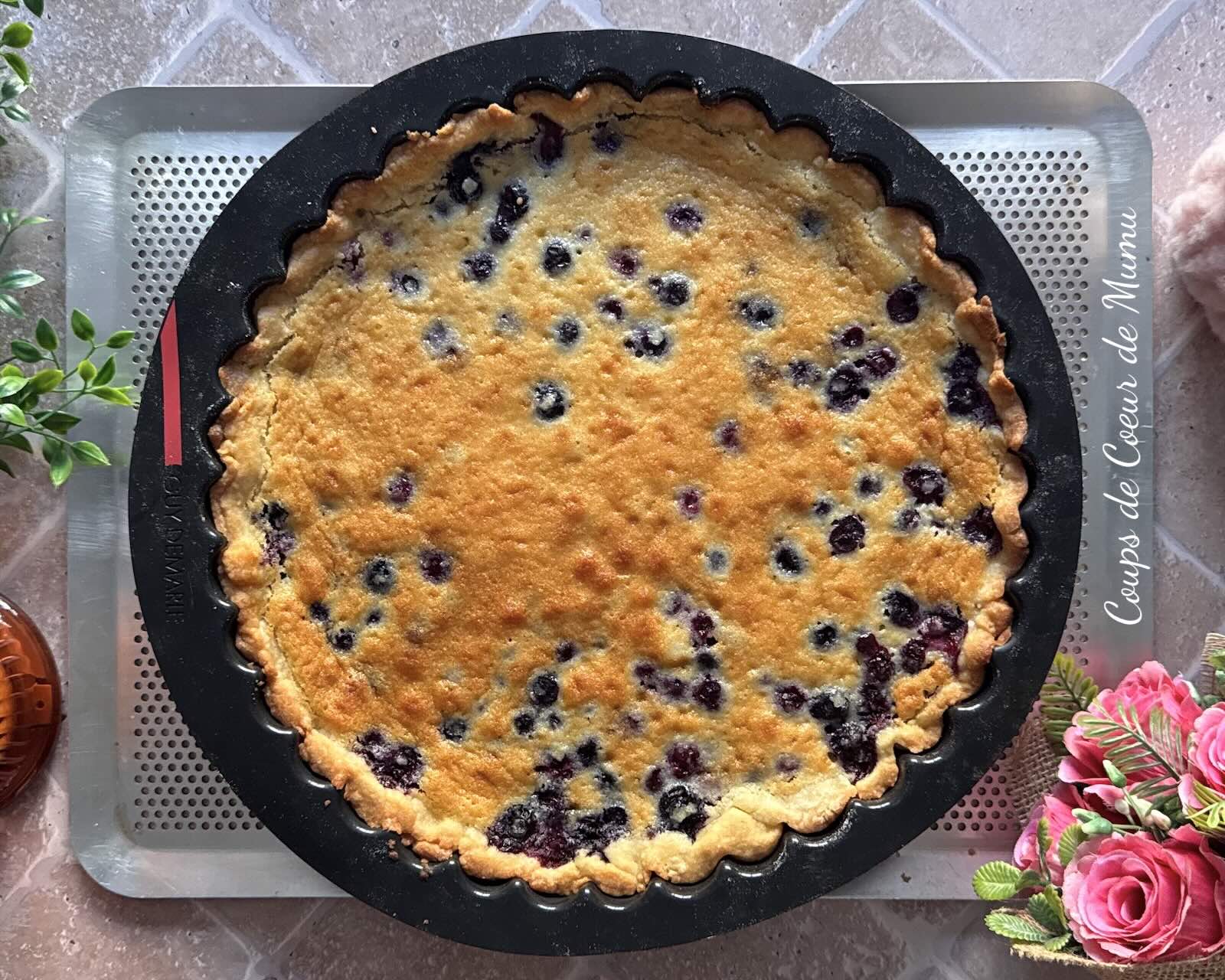Tarte aux Myrtilles dans le Moule Tarte Cannelée OHRA Guy Demarle