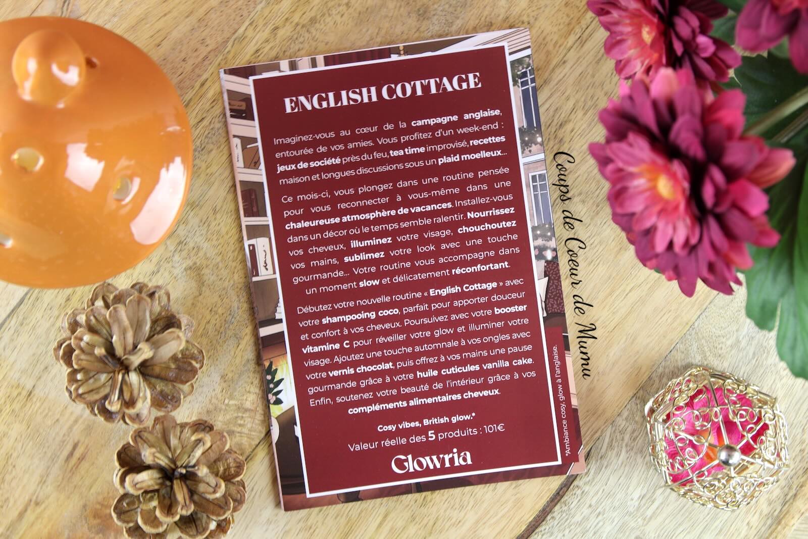 Glowria English Cottage Octobre 2026