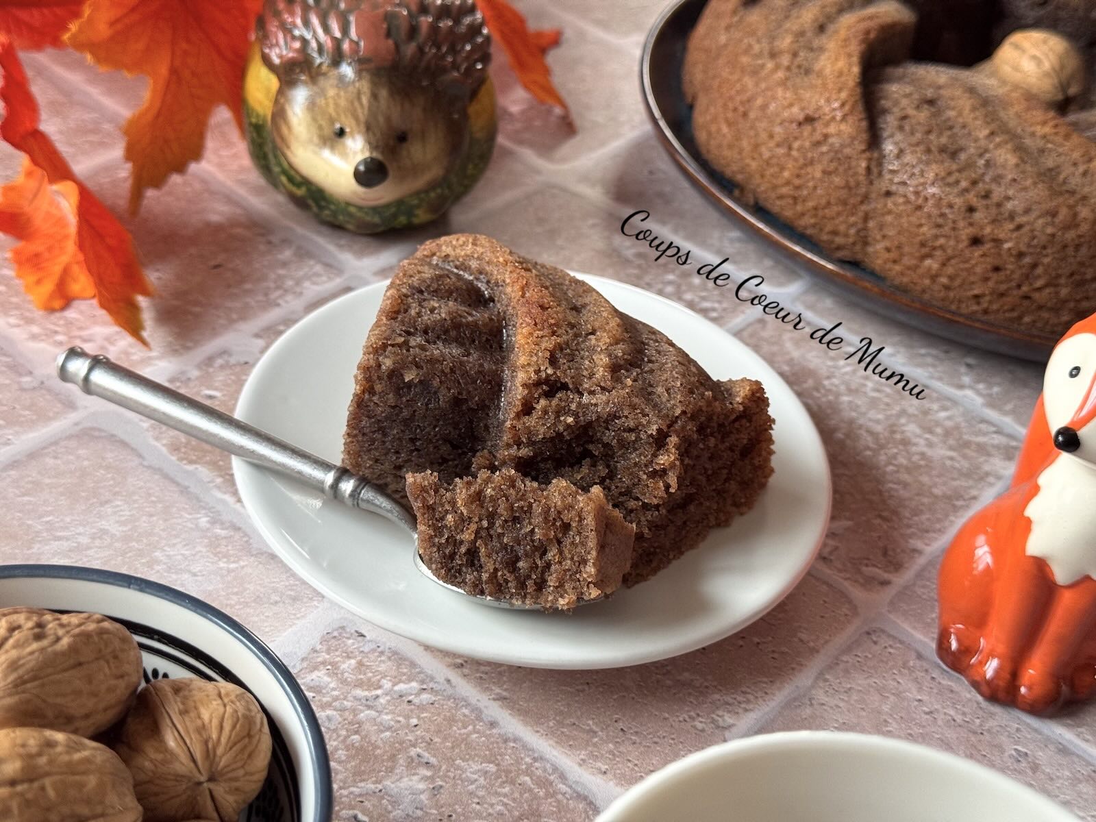 Gâteau aux Noix Moelleux et Fondant dans le Moule Couronne Tressée Guy Demarle